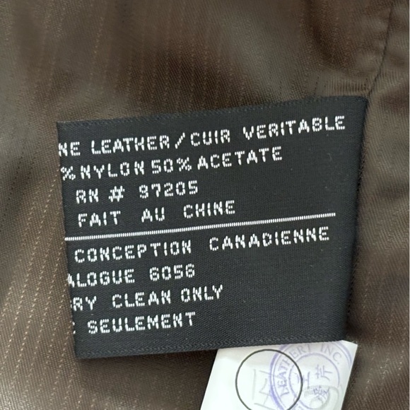 NWT Danier Sz L Army Green Leather Jacket - Picture 13 of 13